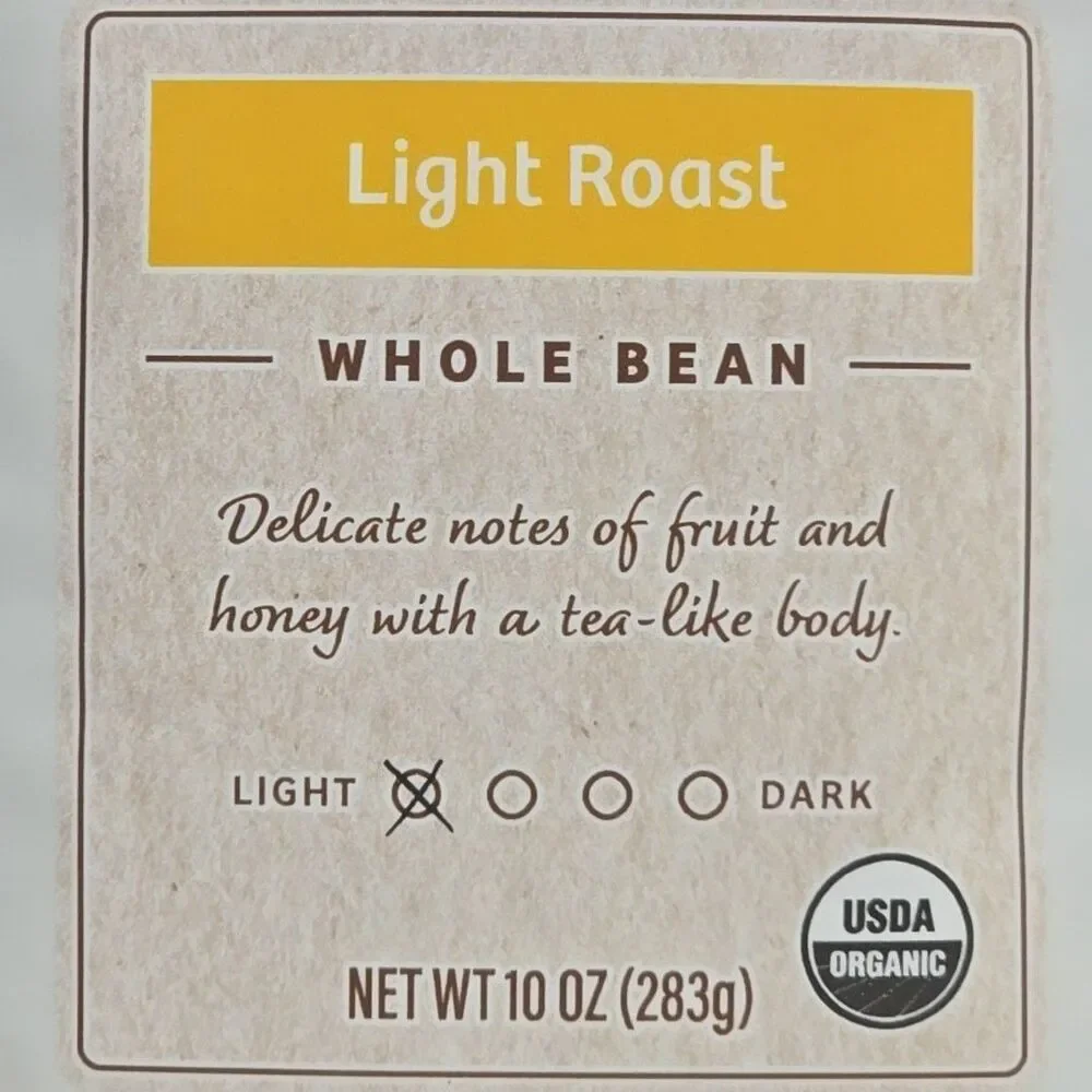 2-PACK Sprouts Organic Premium Coffee Blend Light Roast Whole Bean 10oz